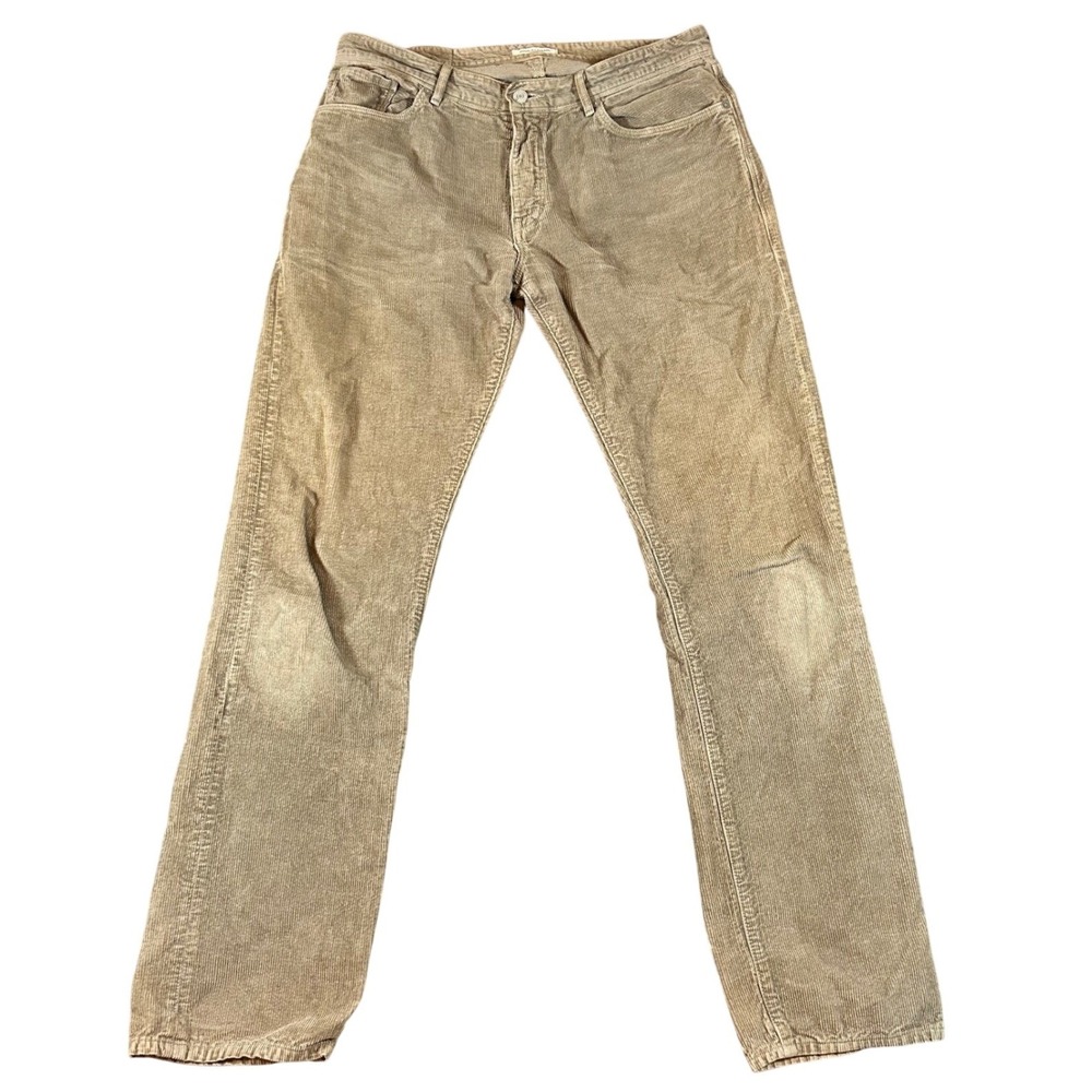 Levis Made & Crafted‎ Ruler Straight Corduroy Pants Mens 33x34 Fits 35x31 USA